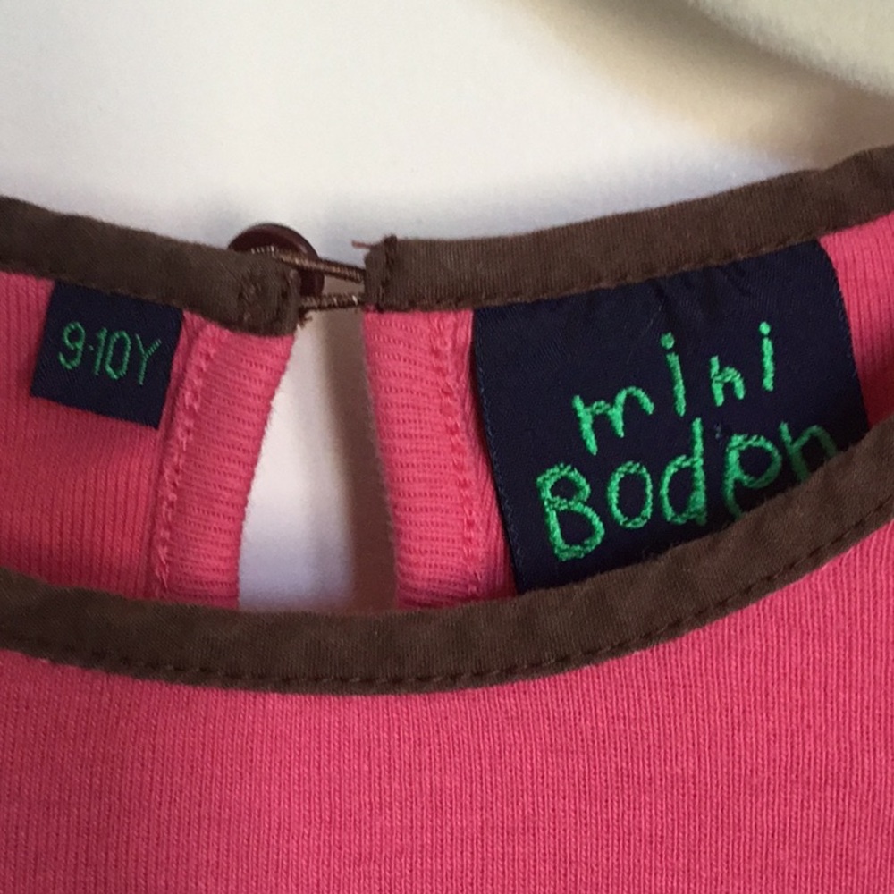 MINI BODEN Sequin Deer Shirt Size 9-10 - Picture 4 of 10